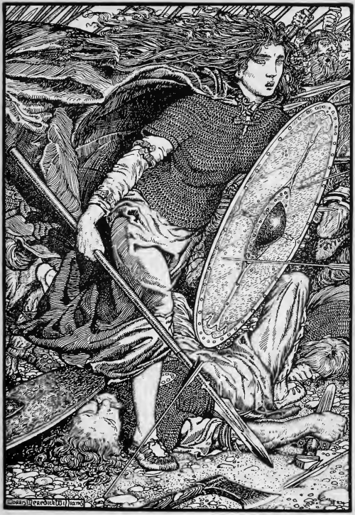 Shieldmaiden Lagertha, wife of Ragnar Lodbrok (ca. 840-65)By Morris Meredith Williams (1881-1973)