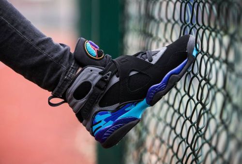 Air Jordan 8 Retro &ldquo;Aqua&rdquo; Buy via: bit.ly/2kmq10v