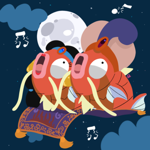 deepeearts: Let me take you on a MAGIKARPET ride.. Get it..? … I’ll go now. I love how 