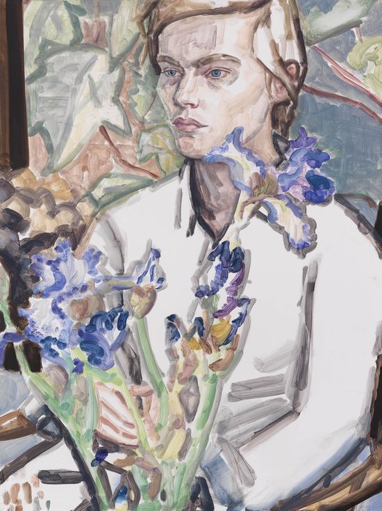 contemporary-art-blog:  Elizabeth Peyton, Irises and Klara, Commerce St. 2012