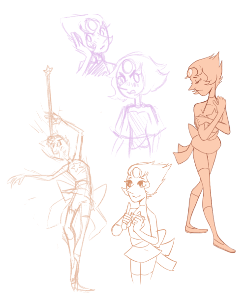 stirscram:  i drew some gems tonight  mostly just pearl though since shes my favorite  