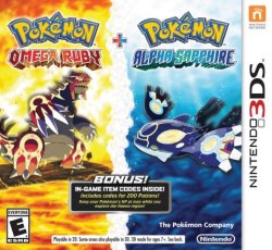 revengeance:  marukomuru:  yellowfur:   It has been announced that a special Dual Pack is coming to North America. Exclusive to Best Buy and Amazon, this pack contains both Pokémon Omega Ruby &amp; Alpha Sapphire and comes with a special serial code