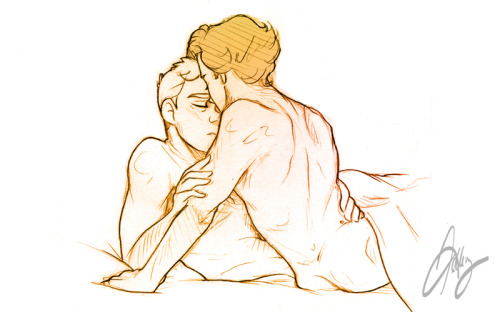 anotherwellkeptsecret:Some intimate Johnlock doodles for the-fault-in-our-sociopaths’s fr