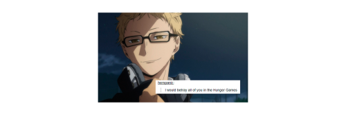 haikyuu as tumblr textpostplease like or credit@yabokuz if you take anything.more haikyuu edits in