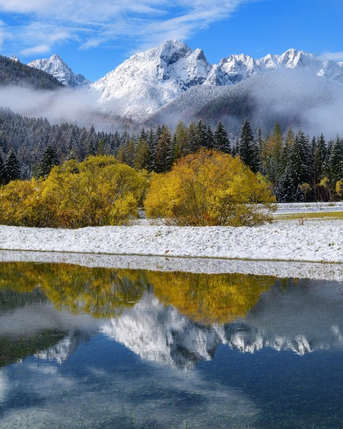 JULIAN ALPS, Slovenia - Fall And Winter Are Colliding In Such A Beautiful Way In The Mountains Of The