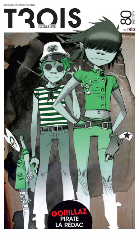 Gorillaz in ‘Trois Couleurs’ by ~GoRiLlAz6666 on @weheartit.com - http://whrt.it/12kJ4bo