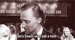 geekyredheads:  writinginsepia:  crayonpete:  So much YES  ARE CHRIS EVANS AND TOM HIDDLESTON REAL PEOPLE?  EEEEEEEEEEEEEEEEEEEEEEEP
