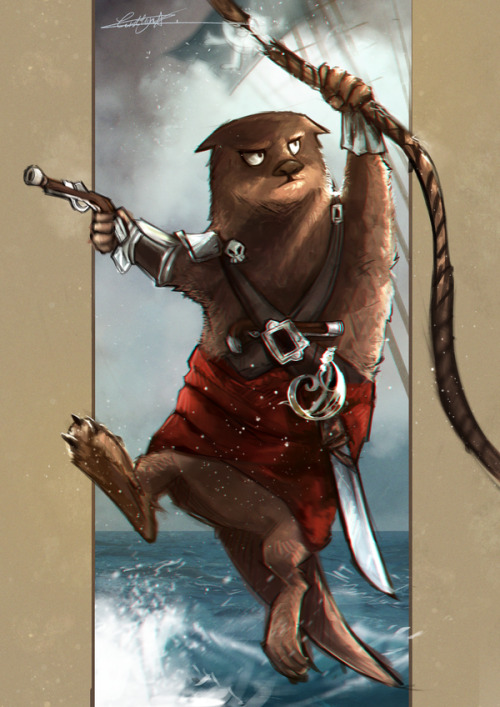 Black Flag - Otter by sillypillow