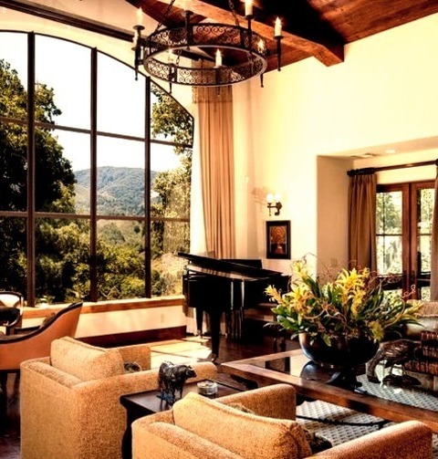 Living Room In San Francisco Inspiration For A Large Mediterranean Open Concept Living Room Remodel Without