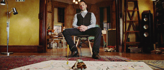elementarymydearworld: Why are you making Clyde paint?I’m not forcing him to do