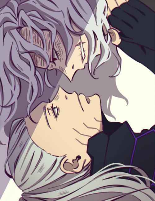  I wanted to draw Shigaraki x Nine again - I still haven’t seen the movie lol but it’s c