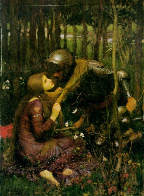 artist-waterhouse:The Beautiful Lady Without Pity, 1893, John William WaterhouseMedium: oil,canvas