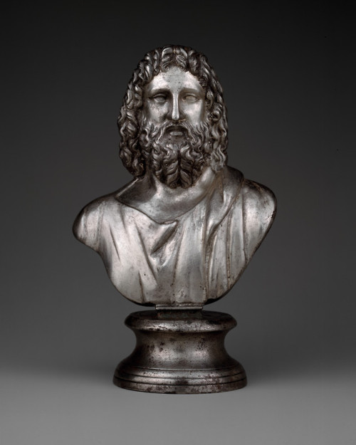 met-greekroman-art:Silver bust of Serapis, Greek and Roman ArtGift of Jan Mitchell and sons, 1991Met