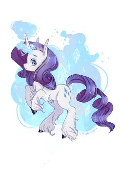 lunarphoenix:  Fluffy Rarity  by lana-jay