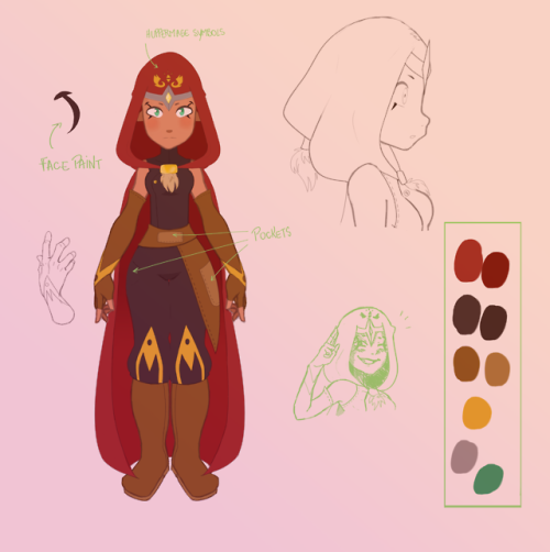 An Official Design Chart For My Brakmarian Huppermage Girl, Ada. Im Thinking About An Actual Backstory