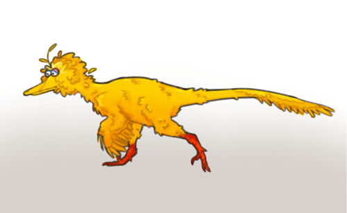 mother-entropy: salamandergay: Fuck it. Utahraptor Big Bird. OP, how beefy are your neck muscles to 