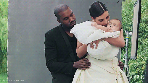 thegoodthebadthetia: kimydash: Behind the Scenes - Vogue (April 2014) So frickin cute