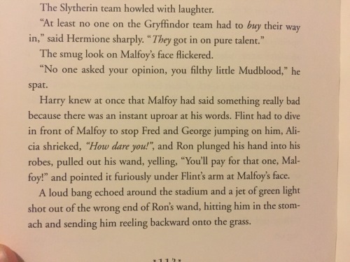 shadowsinamoonlitnight:  ginnydear:  magerain:  diva-gonzo:  halliepotter:  ginnydear:  Remember that time Malfoy called Hermione a “Mudblood” and the Weasley family stood up for her. And she actually had no idea what it meant because she wasn’t