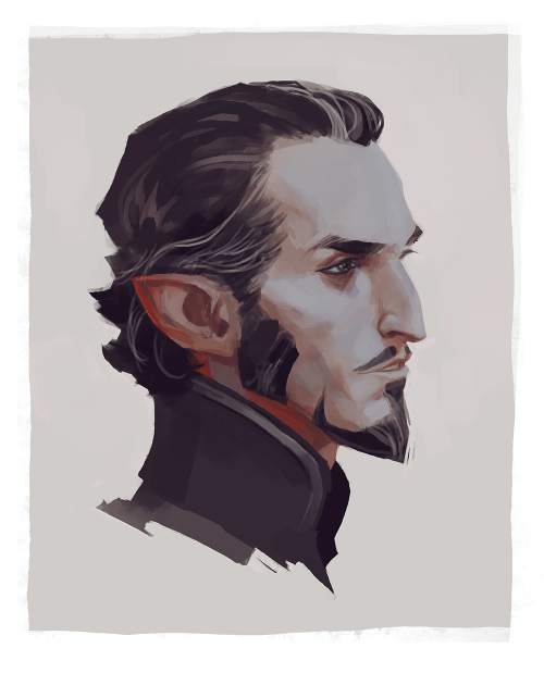 moar Vic :&gt; a bit of face studies to settle on his face structure.  