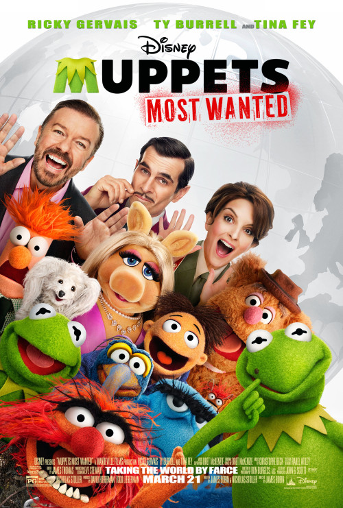  Muppets Most WantedDirected by James BobinScreenplay by Nicholas Stoller and James BobinUSA, 2014 W
