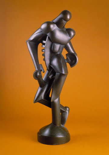 slam-modern: Organic Forms (Striding Man), Rudolf Belling, 1921, Saint Louis Art Museum: Modern and 