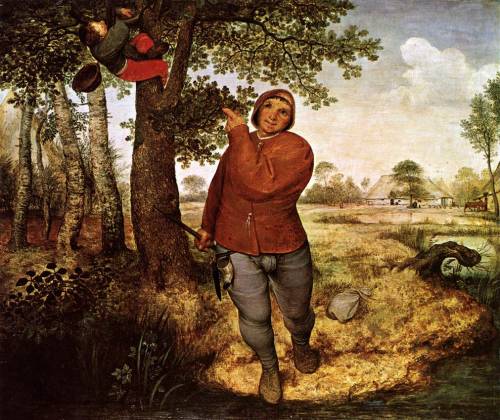 artist-bruegel:The Peasant and the Birdnester, 1568, Pieter Bruegel the ElderMedium: oil,panel