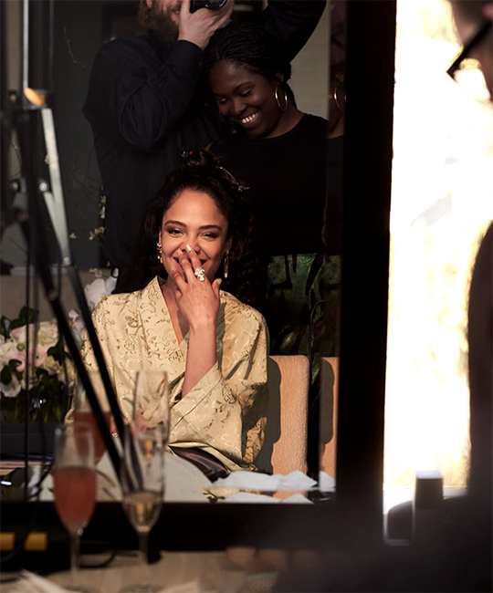 Tessa Thompson before the 91st Annual Academy... : smoke signals