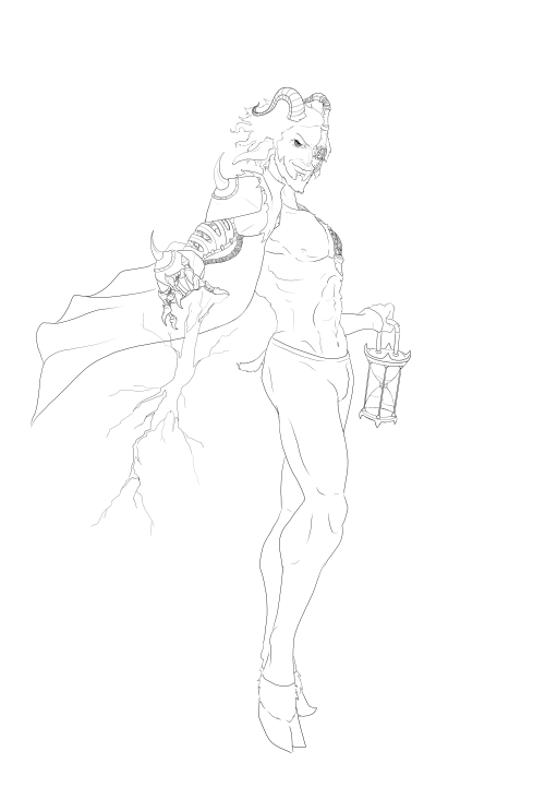 Lineart of the Docm77 drawing from the beginning of the post.