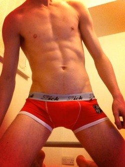 collegejocksuk:  Another from a Ethan wearing Lick boxers … I’m liking very much . 