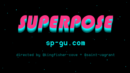 SUPERPOSE Superpose (by @saint-vagrant and i)  is a sci-fi drama taking place in 198X in the mid-atl