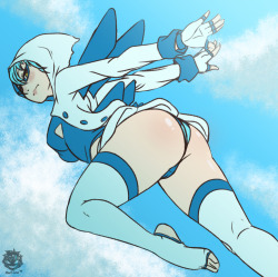 fallenwarriorrev-art:  Sketches: My Gijinka Lugia, Blue - My Asslady OC Jorjette “Jetty” Lux.  PD: Edited!  