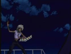 thewittyphantom:  Today, on ‘stuff that was in the opening but not in the actual show’, here’s Marik and Yami Yugi facing off in person. 
