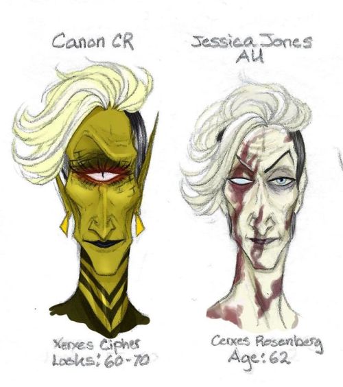 Different variants of CR for different AUs. Several AUs are based on actual media, such as Hazbin Ho