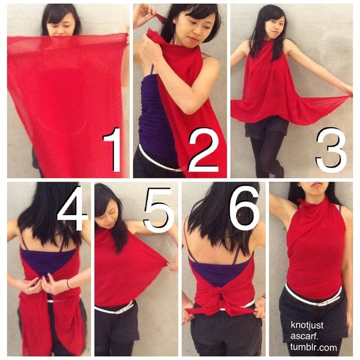 KNOT JUST A SCARF: Scarf Tying and Styling Blog — Tutorial #83 is this ...