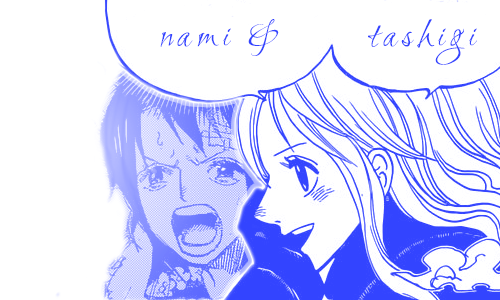 grandlinelesbian:  nami &amp;... her girlfriends
