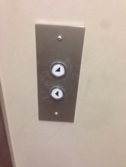 behind-a-wall-of-illusion: kenweys:  this elevator does not go up or down it goes isosceles triangle and left  who the hell let willy wonka design another elevator 