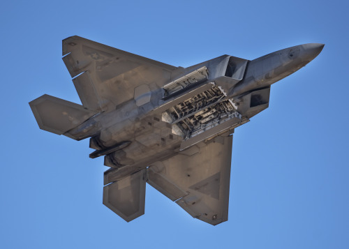  Maj. Paul Lopez II flies an F-22 Raptor during the Sheppard Air Force Base Guardians of Freedom Ope