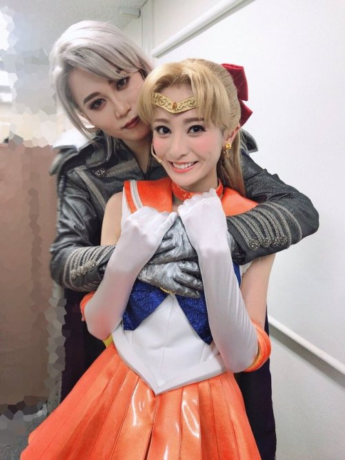 venuskunzite:New Sailor Venus and Kunzite pics from the cast of the latest ‘Sera Myu The Super Live’
