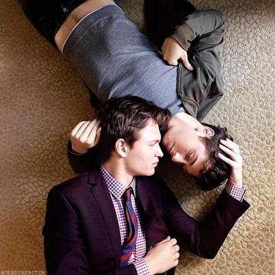 surprisebitch:
“ Ansel Elgort and Nat Wolff, male leads of the Fault In Our Stars, creates a gay version of the movie poster.
”