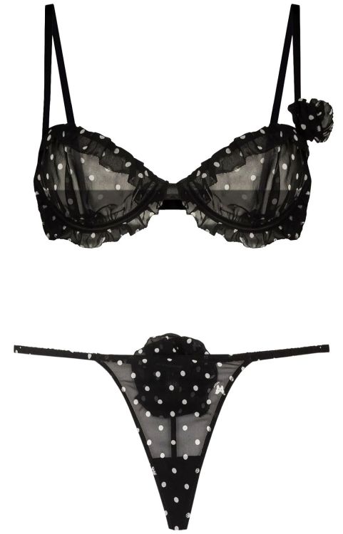 Kiki de Montparnasse | Kiki Point • in ruffled chiffon + polka dots