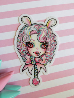 Cultdoe:  Cotton Candy Girl Sticker $3.32 