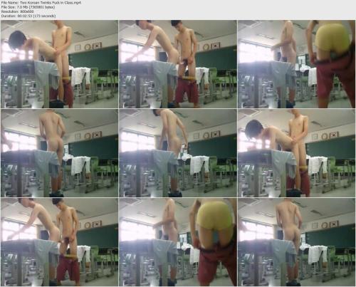Two Korean Twinks Fuck In Class