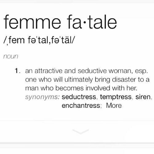 new theme- femme fatale