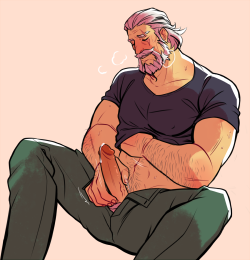 mustchooseassom:  soft grandpa with hard dick