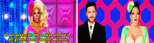 comeonkatya:  amorremanet: Michelle Visage + hating green (dedicated to @genresavvygentleman)