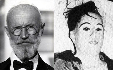 theoddcollection:  Carl Tanzler and Elena Hoyos.          Carl was a radiologist who met E