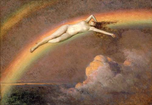 beyond-the-canvas:Henry Mosler, The Spirit of the Rainbow, 1912-9.