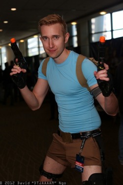 costumehunks:  Costumed Lara Croft Gender Bender Hunk