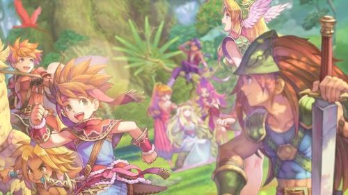 fantasyanime:    Who’s playing Collection of Mana? Here’s some of the official artwork.Also, I put up the localized ROM for Trials of Mana (Seiken Densetsu 3). Check it out.