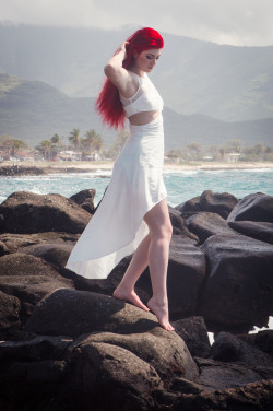 My mermaid model Devin Coffin, photo Theresa